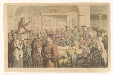 Vente aux enchères de reliques à Avignon