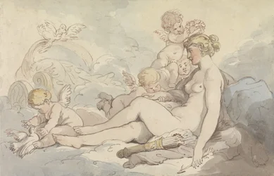 Vénus couronnée par Cupidon