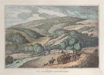 Vue près de Bridport, dans le Dorsetshire