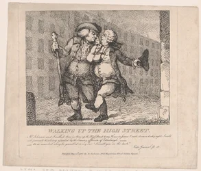 Marcher dans la rue principale, Édimbourg Beautés pittoresques de Boswell, Partie F...