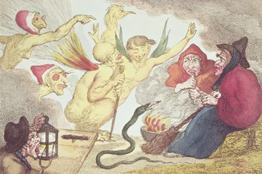 Sorcières dans un grenier à foin