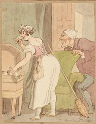 Femme surprise en train de voler une boisson