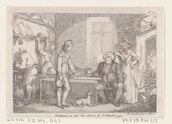 Jeune Adams catéchisé par le pasteur Adams, des Aventures de Joseph Andrews, et son fr..., 1792