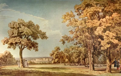 Château de Windsor depuis le Grand Parc près de la fin de la Longue Promenade, 1740-1798, 1934