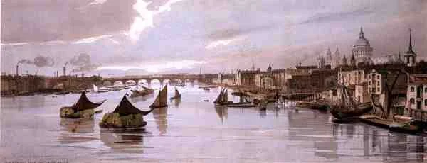 Blackfriars, depuis Southwark Bridge, de 