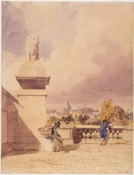 Le pont de la Concorde et la Chambre des Députés, vue prise de la terrasse des Tuileries