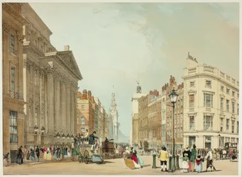 Mansion House, Cheapside, planche une de Vues originales de Londres telle qu