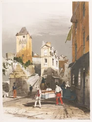 Architecture pittoresque à Paris, Gand, Anvers, Rouen, etc. : Tour de Rémy, Dieppe, 1839