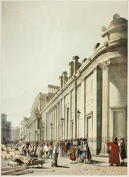 La Banque vers la Mansion House, de Vues originales de Londres telles qu