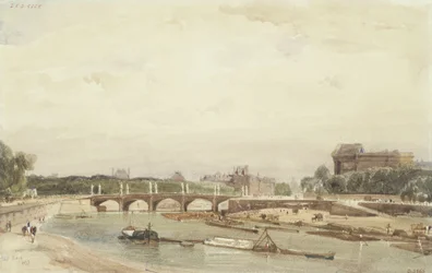 Le pont de la Concorde vu du Cours de la Reine