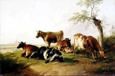 Bétail dans un paysage