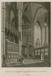 Partie de la sacristie menant à la chapelle du roi Henri VII, abbaye de Westminster, Londres