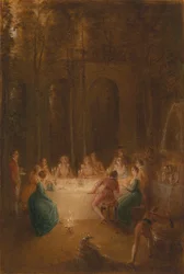 Le souper près de la fontaine