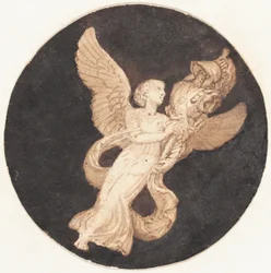 Vignette pour une page de titre : "Victoire ailée"