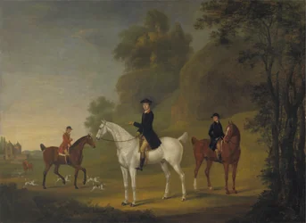 Lord Bulkeley et ses harriers, son piqueur John Wells et le fouet R. Jennings