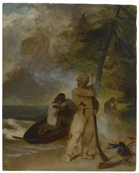 Le père de Vendredi sauvé, vers 1856