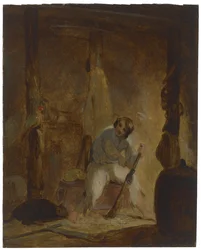 Dans sa grotte, vers 1856