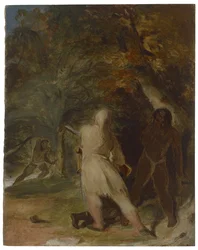 Sauvetage de la vie de Vendredi, vers 1856