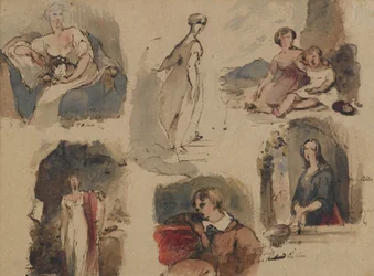 [Sans titre] (Six études de figures), c.1830s