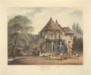 Une série de quatre - Chasse : Planche I. Sortie