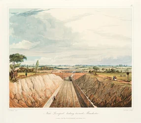 Près de Liverpool, en direction de Manchester, 1831