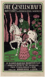 Affiche publicitaire pour le magazine Die Gesellschaft