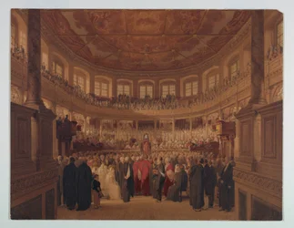 Dessin, Encaenia dans la Sheldonia, 1814