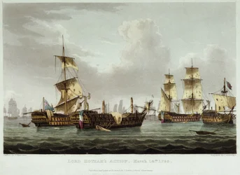La bataille navale dirigée par Lord William Hotham (1736-1813), le 14 mars