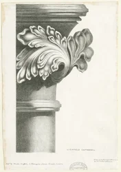 Intérieur de la cathédrale de Lichfield - Feuillage sculpté