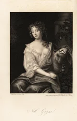 Nell Gwyn, actrice de la Restauration, amante du comte de Rochester, maîtresse de longue date du roi Charles II d