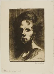 Tête de femme, plaque I