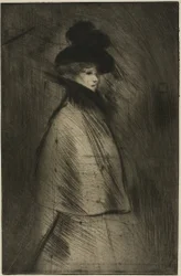 Femme se promenant