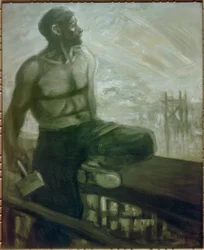 Le charpentier au-dessus du port