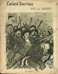 Illustration de Steinlen (1859-1923) pour la couverture de The Wild Duck