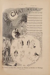 Histoire du célèbre cabaret Le Chat Noir, magazine Le Chat Noir, 1884