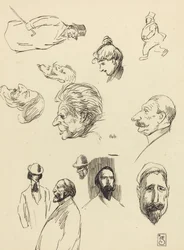 Études de figures et de têtes