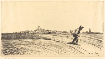 Le chemineau à la besace, 1914
