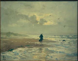 Vue de la plage. Grenen près de Skagen