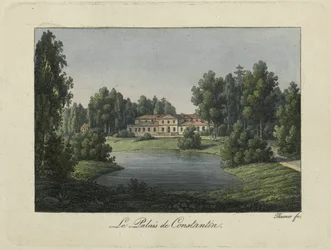 Vue du Palais de Constantin à Pavlovsk