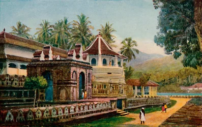 Le Temple de la Dent Sacrée, Kandy, 1913