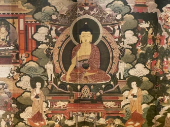 Scènes de la vie du Bouddha Shakyamuni