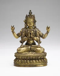 Sukhavati Avalokiteshvara, fin XVIIe-début XVIIIe siècles