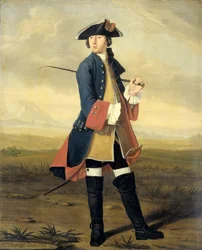 Portrait de Ludolf Backhuysen II, peintre, en uniforme des dragons