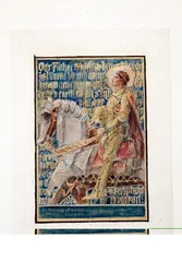 Cartoon pour le Notre Père, esquisse pour panneau de mosaïque, Ernest Whitehouse Memorial, vers 1896