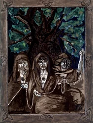 Les trois Parques à la capuche