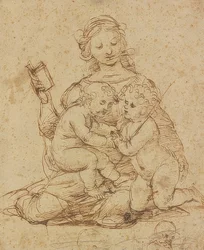 Madone avec deux enfants