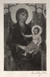 Maîtres italiens anciens : Madone et enfant, 1885