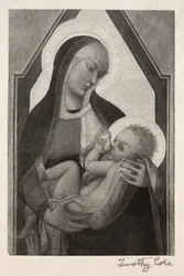 Maîtres italiens anciens : Madone et enfant, 1888-1892