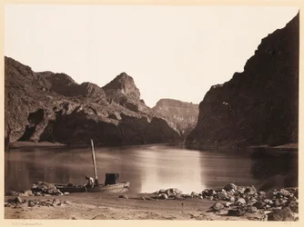 Black Canyon, fleuve Colorado, depuis le camp 8, vers l