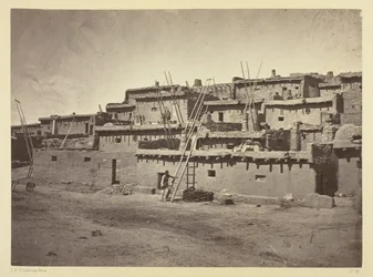 Partie du côté sud du pueblo zuni, Nouveau-Mexique